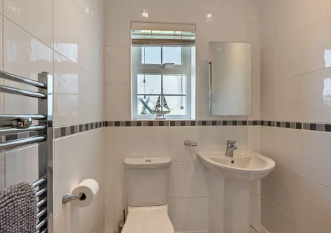 The ground floor shower room at Hillside, Abersoch