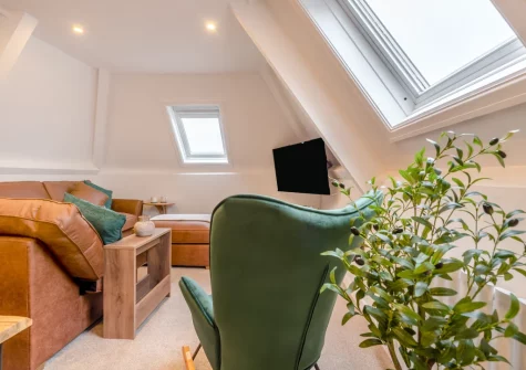 The living area at Hilton, Tenby