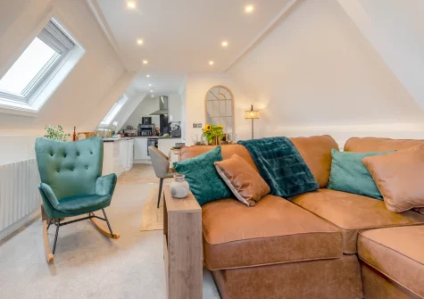 The living area at Hilton, Tenby