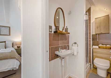 Bedroom #1 en-suite shower room at Hilton, Tenby