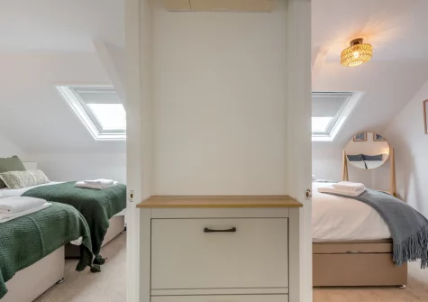 Bedroom #2 & #3 at Hilton, Tenby