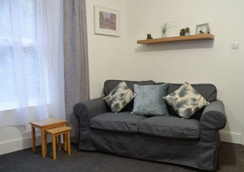 The living area at Holly Cottage, Haverfordwest