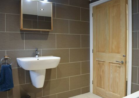 The wet room at Holly Cottage, Haverfordwest