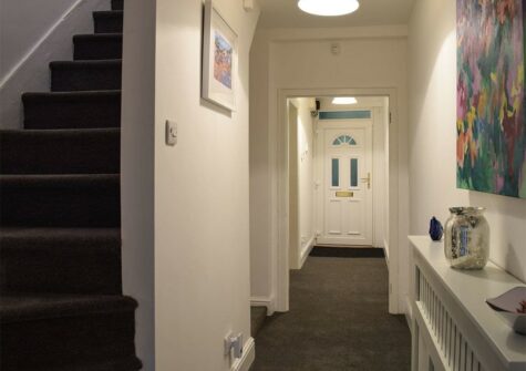 The hallway at Holly Cottage, Haverfordwest