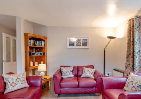 The living area at Honeysuckle Cottage, Broad Haven