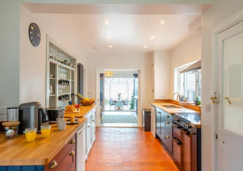 The kitchen at Hywelfa, Bwlchtocyn