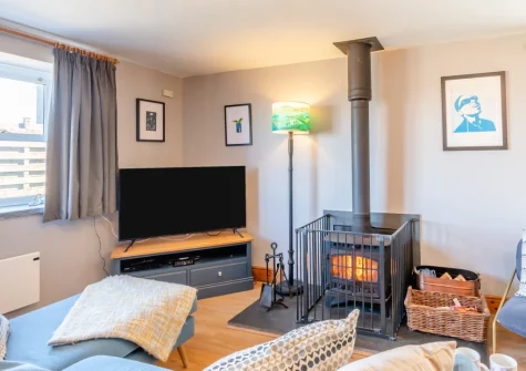The living area at Ivy Cottage, Little Haven