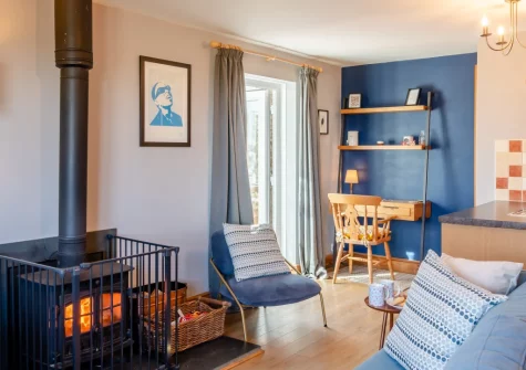 The living area at Ivy Cottage, Little Haven