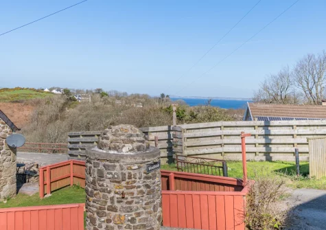 The coast & countryside view from Ivy Cottage, Little Haven