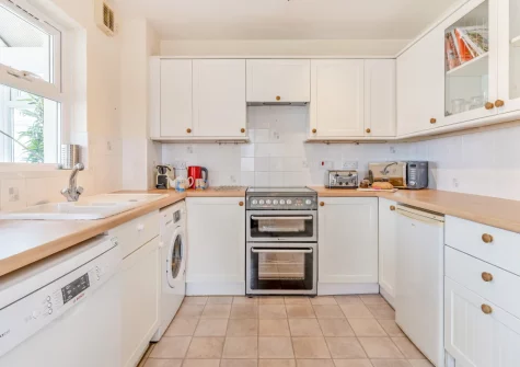 The kitchen at Just Beachy, Broad Haven