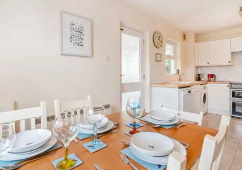 The dining area at Just Beachy, Broad Haven