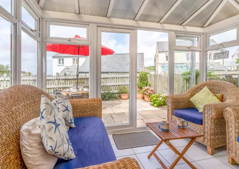 The conservatory at Just Beachy, Broad Haven