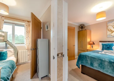 Bedroom #1 & #2 at Keepers Cottage at East Tarr Farm, St Florence