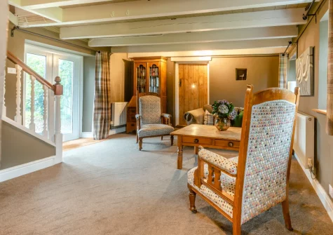 The living room at Kelwon Cottage, St Brides
