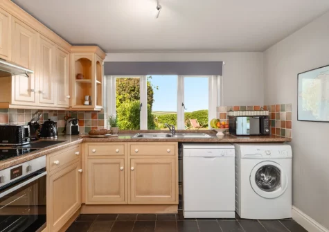 The kitchen at Kelwon Cottage, St Brides