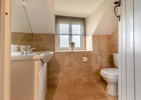 Bedroom #2 en-suite shower room at Kelwon Cottage, St Brides