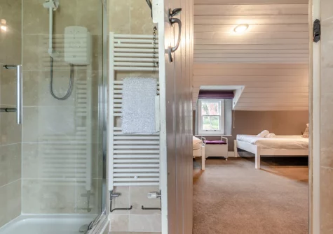 Bedroom #2 en-suite shower room at Kelwon Cottage, St Brides