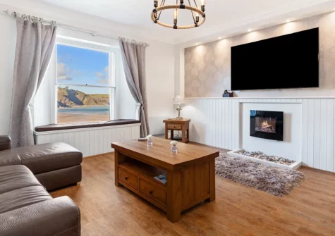 The living room at Kemendine Harbour View, Tenby