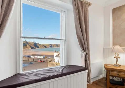 The living room at Kemendine Harbour View, Tenby