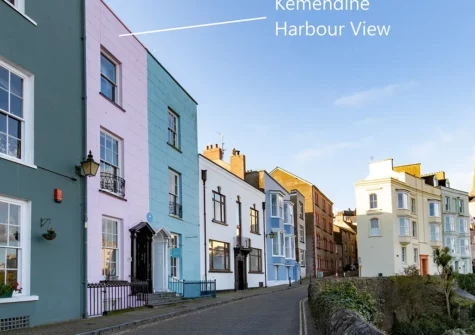 Outside Kemendine Harbour View, Tenby