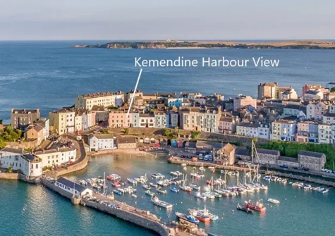 Kemendine Harbour View has tunning views overlooking Tenby's North Beach and harbour