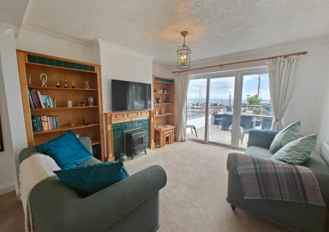 The living room at Landfall, Saundersfoot