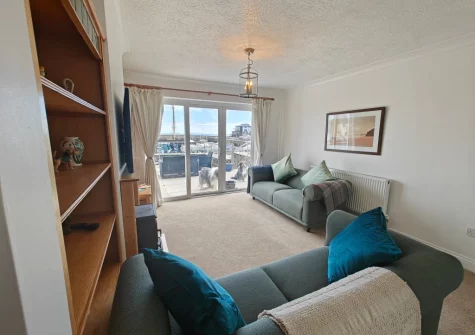 The living room at Landfall, Saundersfoot