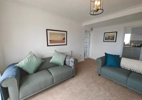 The living room at Landfall, Saundersfoot