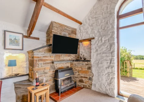 The living area at Lavender Cottage, Haverfordwest