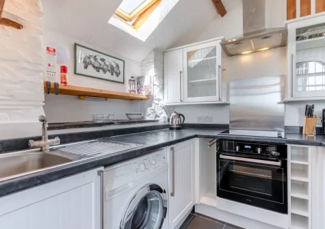 The kitchen at Lavender Cottage, Haverfordwest