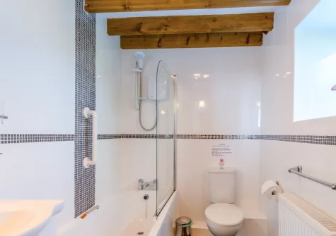 The bathroom at Lavender Cottage, Haverfordwest