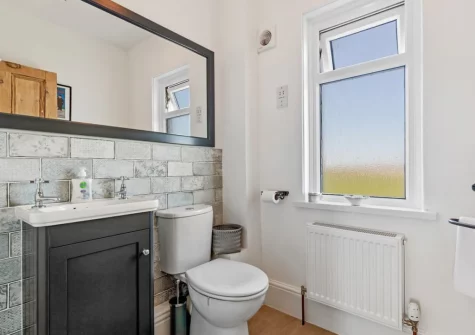 The bathroom at Lighthouse Row, St Annes Head