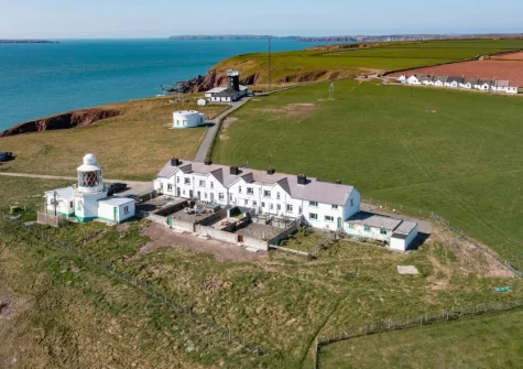 Lighthouse Row sits on the clifftops of St Ann's headland surrounded by ever-changing dramatic seascapes