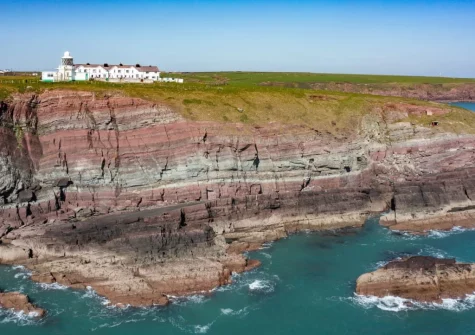 Lighthouse Row sits on the clifftops of St.Ann's headland surrounded by ever-changing dramatic seascapes