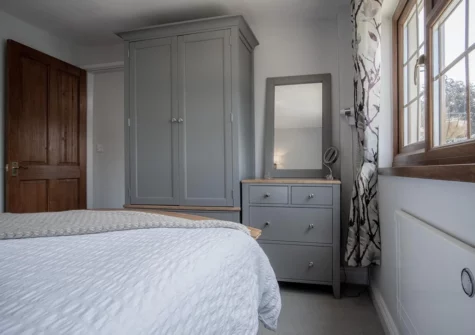 The bedroom at Lilac Cottage, Amroth
