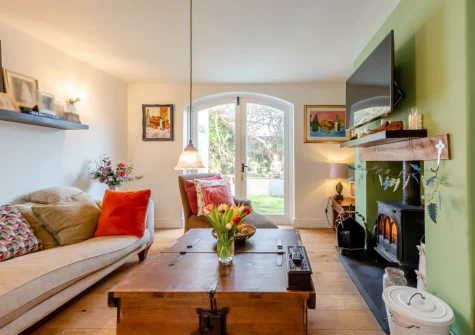 The living room at Lily Cottage, Angle