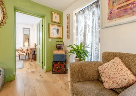 The living room at Lily Cottage, Angle