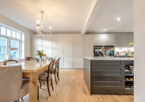 The kitchen & dining area at Lily Cottage, Angle