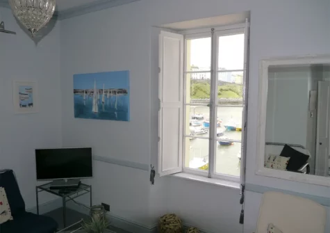 The living room at Little Albion, Tenby