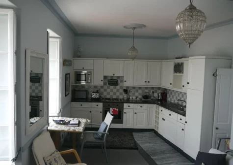 The kitchen at Little Albion, Tenby