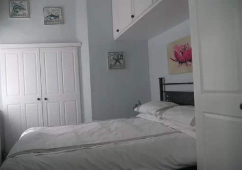 The bedroom at Little Albion, Tenby