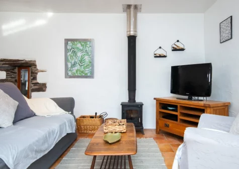 The living area at Llety Wen, New Moat