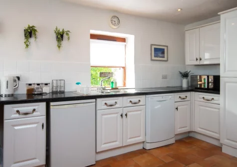 The kitchen at Llety Wen, New Moat