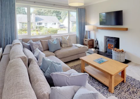 The living area at Llyn Orta, Llanbedrog
