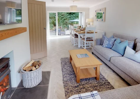 The living area at Llyn Orta, Llanbedrog