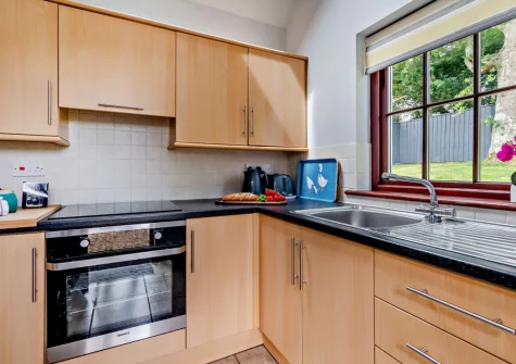 The kitchen at Loveston Lodge, Loveston