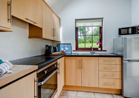 The kitchen at Loveston Lodge, Loveston