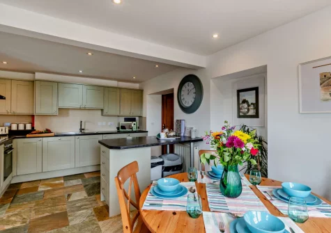 The kitchen & dining area at Loveston School House, Loveston