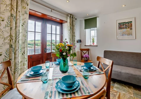 The dining area at Loveston School House, Loveston