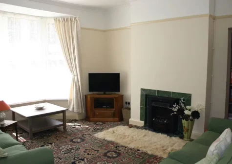 The living room at Mabel's Haven, Tenby